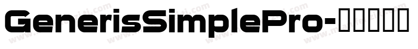 GenerisSimplePro字体转换