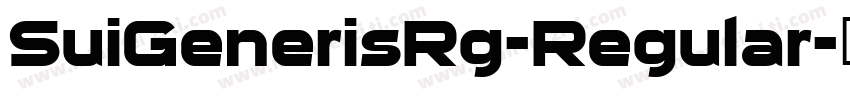 SuiGenerisRg-Regular字体转换