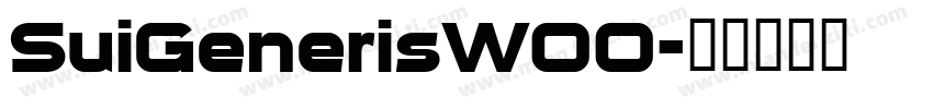 SuiGenerisW00字体转换