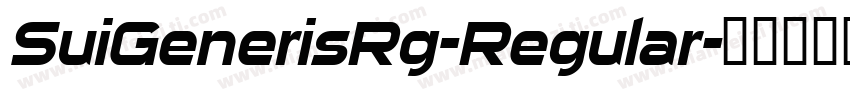 SuiGenerisRg-Regular字体转换