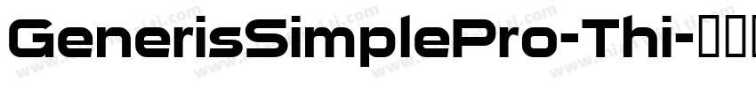 GenerisSimplePro-Thi字体转换