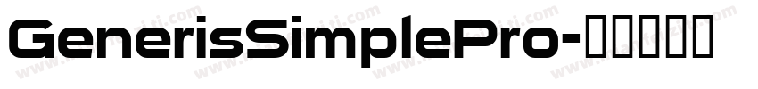 GenerisSimplePro字体转换