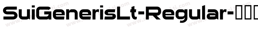 SuiGenerisLt-Regular字体转换