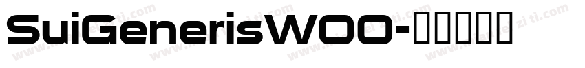 SuiGenerisW00字体转换
