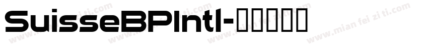 SuisseBPIntl字体转换