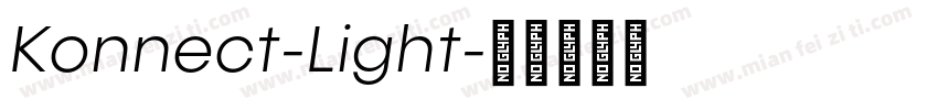 Konnect-Light字体转换