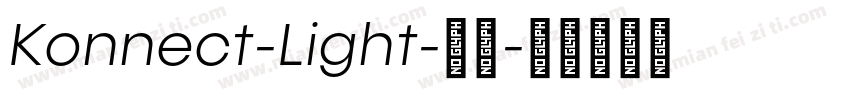 Konnect-Light-常规字体转换