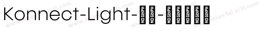 Konnect-Light-常规字体转换
