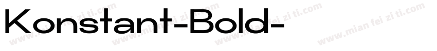 Konstant-Bold字体转换