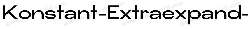 Konstant-Extraexpand字体转换