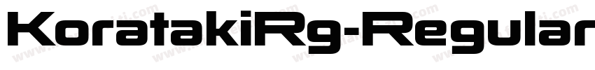 KoratakiRg-Regular字体转换