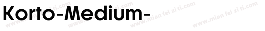 Korto-Medium字体转换