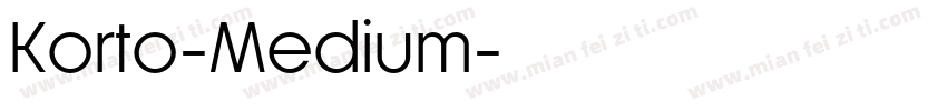Korto-Medium字体转换