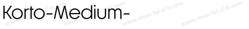 Korto-Medium字体转换