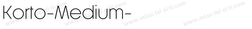 Korto-Medium字体转换