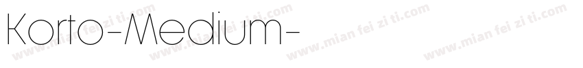 Korto-Medium字体转换
