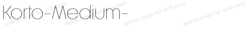 Korto-Medium字体转换