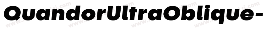 QuandorUltraOblique字体转换