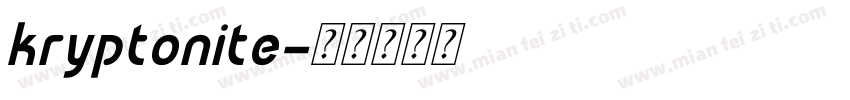 kryptonite字体转换