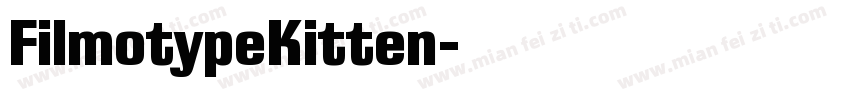FilmotypeKitten字体转换