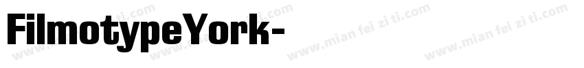 FilmotypeYork字体转换