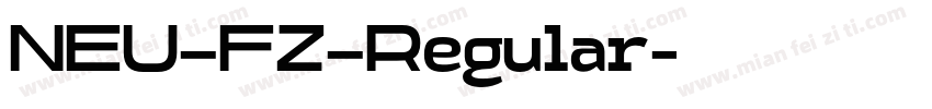 NEU—FZ—Regular字体转换
