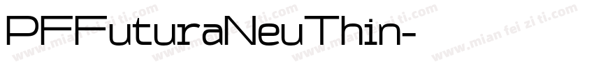 PFFuturaNeuThin字体转换