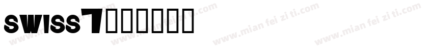 swiss7字体转换