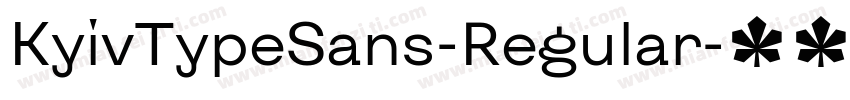 KyivTypeSans-Regular字体转换