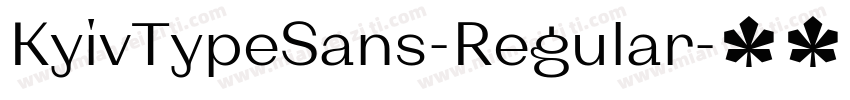 KyivTypeSans-Regular字体转换