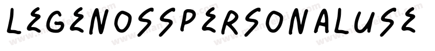 LeGenossPersonalUse-字体转换