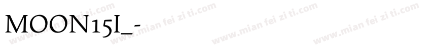 MOON15I_字体转换
