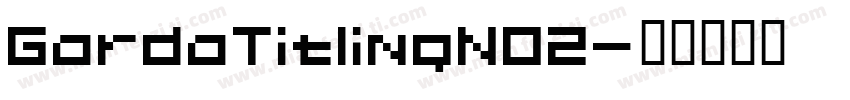 GardaTitlingN02字体转换