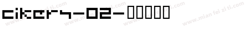 cikers-02字体转换