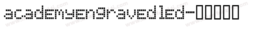 academyengravedled字体转换