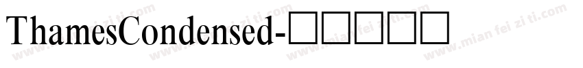ThamesCondensed字体转换