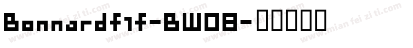 Bonnardflf-BW08字体转换