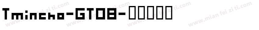 Tmincho-GT08字体转换