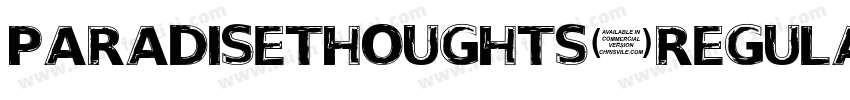ParadiseThoughts-Regular字体转换