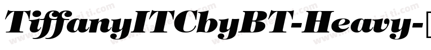 TiffanyITCbyBT-Heavy字体转换