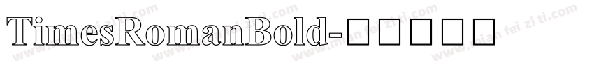 TimesRomanBold字体转换