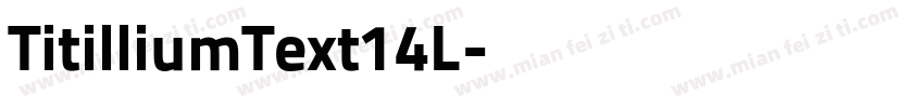 TitilliumText14L字体转换