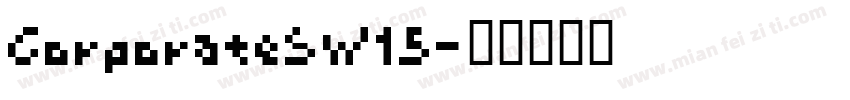 CorporateSW15字体转换