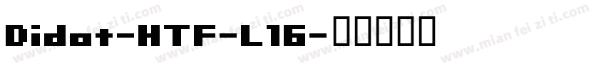 Didot-HTF-L16字体转换