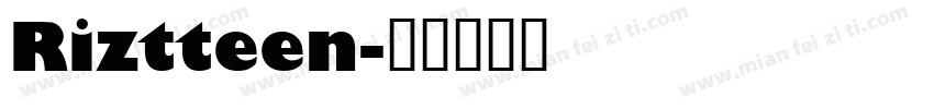 Riztteen字体转换