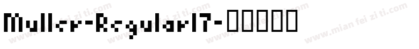 Muller-Regular17字体转换