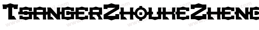 TsangerZhoukeZhengda字体转换