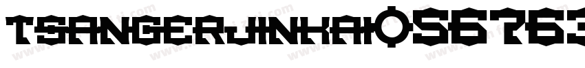 tsangerjinkai056763w字体转换