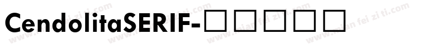 CendolitaSERIF字体转换