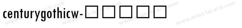 centurygothicw字体转换